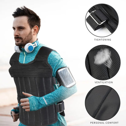 Adjustable Weight Vest for Running and Training - Available in 3/15/20/35/50Kg Options